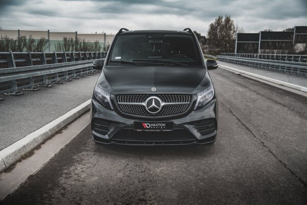 Maxton Design Frontansatz V.1 schwarz Hochglanz - Mercedes V-Klasse AMG-Line W447 Facelift