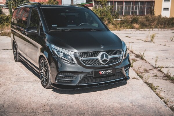 Maxton Design Front extension V.2 black gloss - Mercedes V-Class AMG-Line W447 Facelift