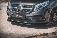 Maxton Design Frontansatz V.2 schwarz Hochglanz - Mercedes V-Klasse AMG-Line W447 Facelift