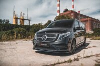 Maxton Design Frontansatz V.3 schwarz Hochglanz - Mercedes V-Klasse AMG-Line W447 Facelift