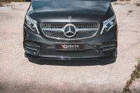 Maxton Design Front extension V.4 black gloss - Mercedes V-Class AMG-Line W447 Facelift