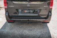 Maxton Design Heckansatz Flaps Diffusor V.1 schwarz Hochglanz - Mercedes V-Klasse AMG-Line W447 Facelift