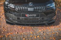 Maxton Design Front extension black gloss - Skoda Karoq Sportline