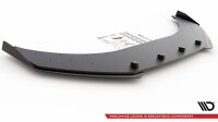 Maxton Design Racing Front extension for passend + Flaps black gloss - VW Arteon R-Line