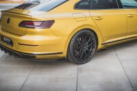 Maxton Design Hintere Seiten Flaps schwarz Hochglanz - VW Arteon R-Line