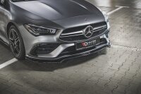 Maxton Design Front extension V.1 black gloss - Mercedes-AMG CLA 35 Aero C118