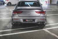 Maxton Design Diffuser rear extension black gloss - Mercedes-AMG CLA 35 Aero / 45 Aero C118