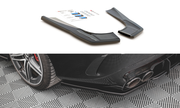 Maxton Design Heckansatz Flaps Diffusor schwarz Hochglanz - Mercedes-AMG CLA 35 Aero / 45 Aero C118