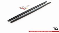 Maxton Design Side skirts extension extension black gloss - Mini Countryman MK2 F60 JCW