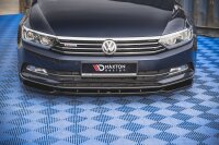 Maxton Design Front extension V.1 black gloss - VW Passat B8