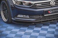 Maxton Design Front extension V.1 black gloss - VW Passat B8