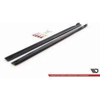 Maxton Design Side skirts extension extension black gloss - Mercedes-AMG A 45 S W177