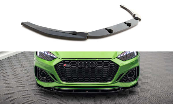 Maxton Design Front extension V.2 black gloss - Audi RS5 F5 Facelift