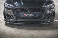 Maxton Design Front extension V.2 black gloss - Audi RS5 F5 Facelift