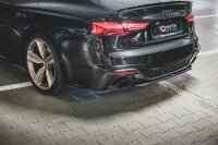 Maxton Design Middle diffuser rear extension black gloss - Audi RS5 F5 Facelift