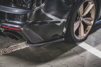 Maxton Design Rear extension Flaps diffuser black gloss - Audi RS5 F5 Facelift