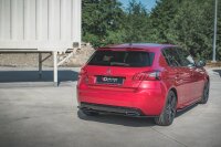 Maxton Design Middle diffuser rear extension black gloss - Peugeot 308 GT MK2 Facelift