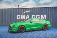 Maxton Design Side skirts extension extension + Flaps - Ford Mustang GT MK6 Facelift