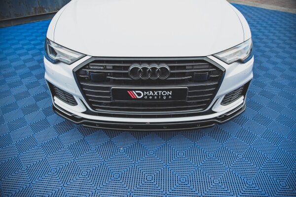 Maxton Design Front extension V.3 black gloss - Audi A6 S-Line / S6 C8