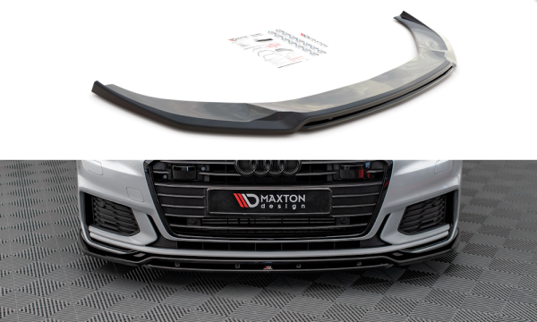 Maxton Design Frontansatz V.3 schwarz Hochglanz - Audi A6 S-Line / S6 C8