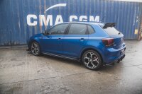 Maxton Design Robuste Racing Seitenschweller Ansatz + Flaps VW Polo GTI MK6