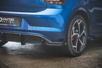 Maxton Design Racing Diffuser rear extension + Flaps black gloss - VW Polo GTI MK6