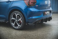 Maxton Design Racing Diffuser rear extension + Flaps black gloss - VW Polo GTI MK6