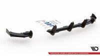 Maxton Design Racing Diffuser rear extension + Flaps black gloss - VW Polo GTI MK6