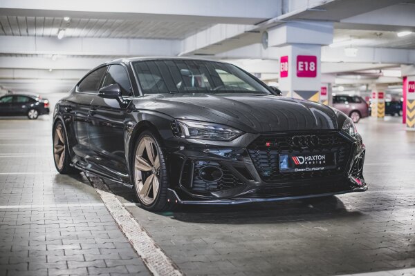 Maxton Design Front extension + Flaps V.1 - Audi RS5 F5 Facelift