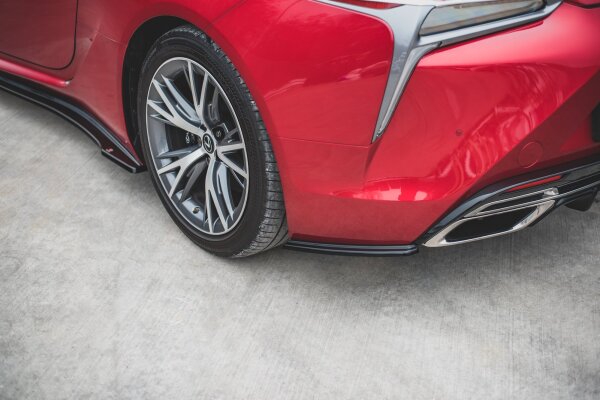 Maxton Design Heckansatz Flaps Diffusor schwarz Hochglanz - Lexus LC 500