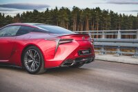 Maxton Design Rear extension Flaps diffuser black gloss - Lexus LC 500