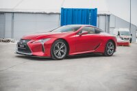 Maxton Design Side skirts extension extension black gloss - Lexus LC 500