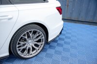 Maxton Design Heckansatz Flaps Diffusor schwarz Hochglanz - Audi A6 C8 S-Line