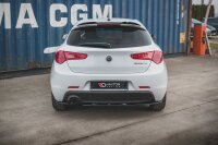 Maxton Design Heckansatz Flaps Diffusor V.1 schwarz Hochglanz - Alfa Romeo Giulietta Facelift