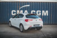 Maxton Design Diffusor Heckansatz - Alfa Romeo Giulietta Facelift (EinzelauspuffVersion)