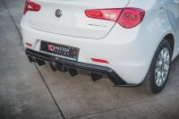 Maxton Design Heckansatz Flaps Diffusor V.3 schwarz Hochglanz - Alfa Romeo Giulietta Facelift