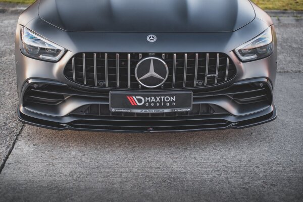 Maxton Design Front extension V.1 black gloss - Mercedes-AMG GT 53 4-Door Coupe