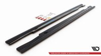 Maxton Design Seitenschweller Ansatz schwarz Hochglanz - Mercedes E63 AMG / AMG-Line Limosine W212 Facelift