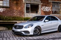 Maxton Design Side skirts extension extension black gloss - Mercedes E63 AMG / AMG-Line Limosine W212 Facelift