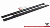 Maxton Design Side skirts extension extension black gloss - Mercedes E63 AMG / AMG-Line Limosine W212 Facelift