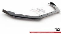 Maxton Design Racing Front extension for passend + Flaps black gloss - Ford Focus RS MK3