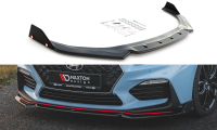 Maxton Design Front extension + Flaps V.6 - Hyundai i30 N...