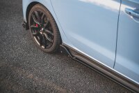 Maxton Design Side skirts extension extension + Flaps V.5 - Hyundai i30 N MK3 / MK3 FL Hatchback/Fastback