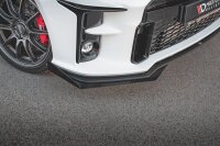 Maxton Design Racing Front extension for passend + Flaps black gloss - Toyota GR Yaris MK4