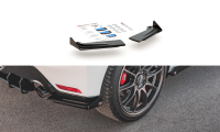 Maxton Design Racing Rear extension Flaps diffuser + Flaps black gloss - Toyota GR Yaris MK4