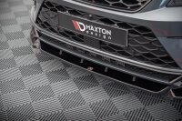 Maxton Design Front extension V.1 black gloss - Cupra Ateca