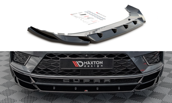 Maxton Design Frontansatz V.2 schwarz Hochglanz - Cupra Ateca