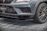 Maxton Design Front extension V.2 black gloss - Cupra Ateca