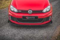 Maxton Design Racing Cup spoiler lip Front extension V.3 black gloss - VW Golf GTI MK6