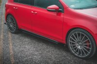 Maxton Design Robuste Racing Seitenschweller Ansatz + Flaps VW Golf GTI MK6